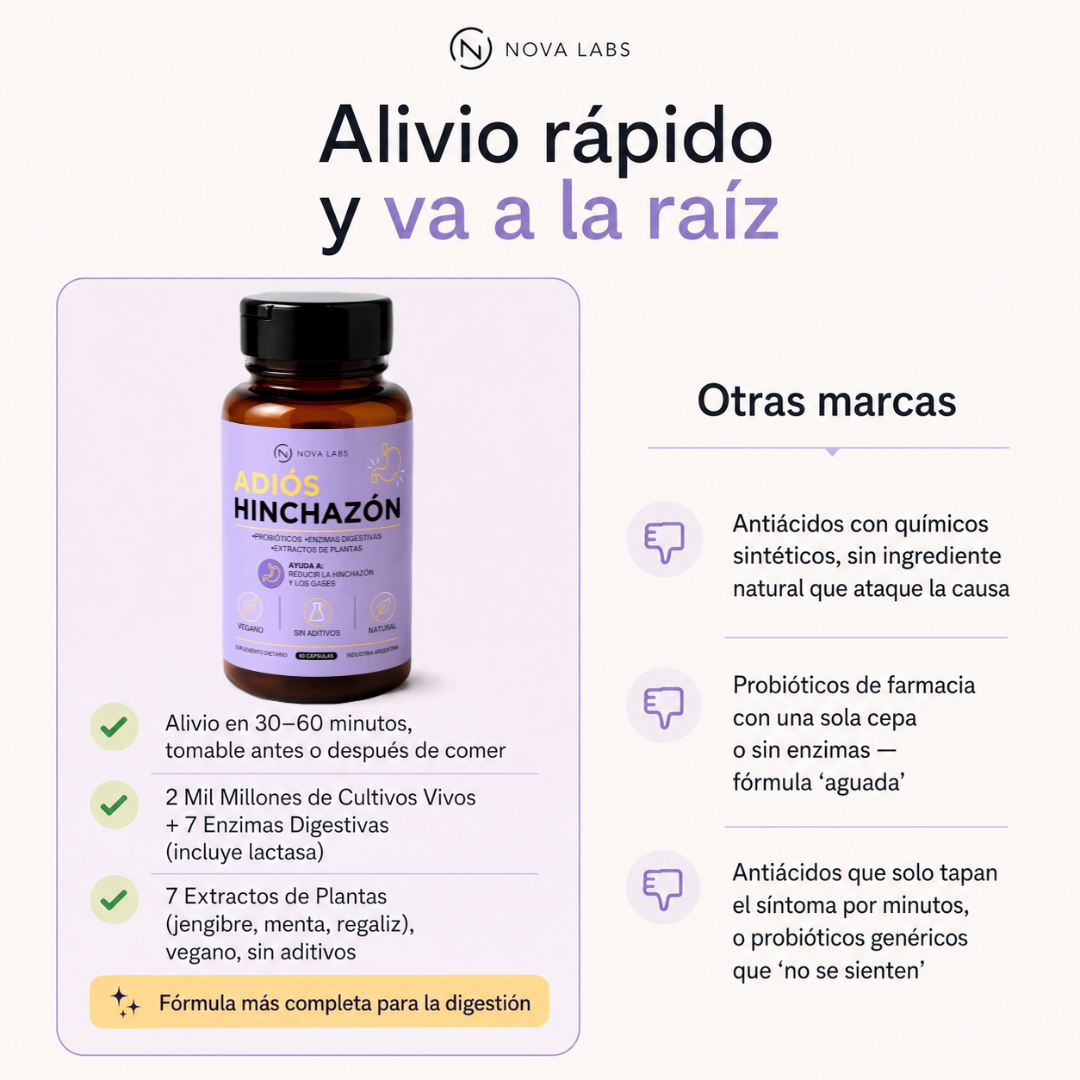 ADIÓS HINCHAZÓN